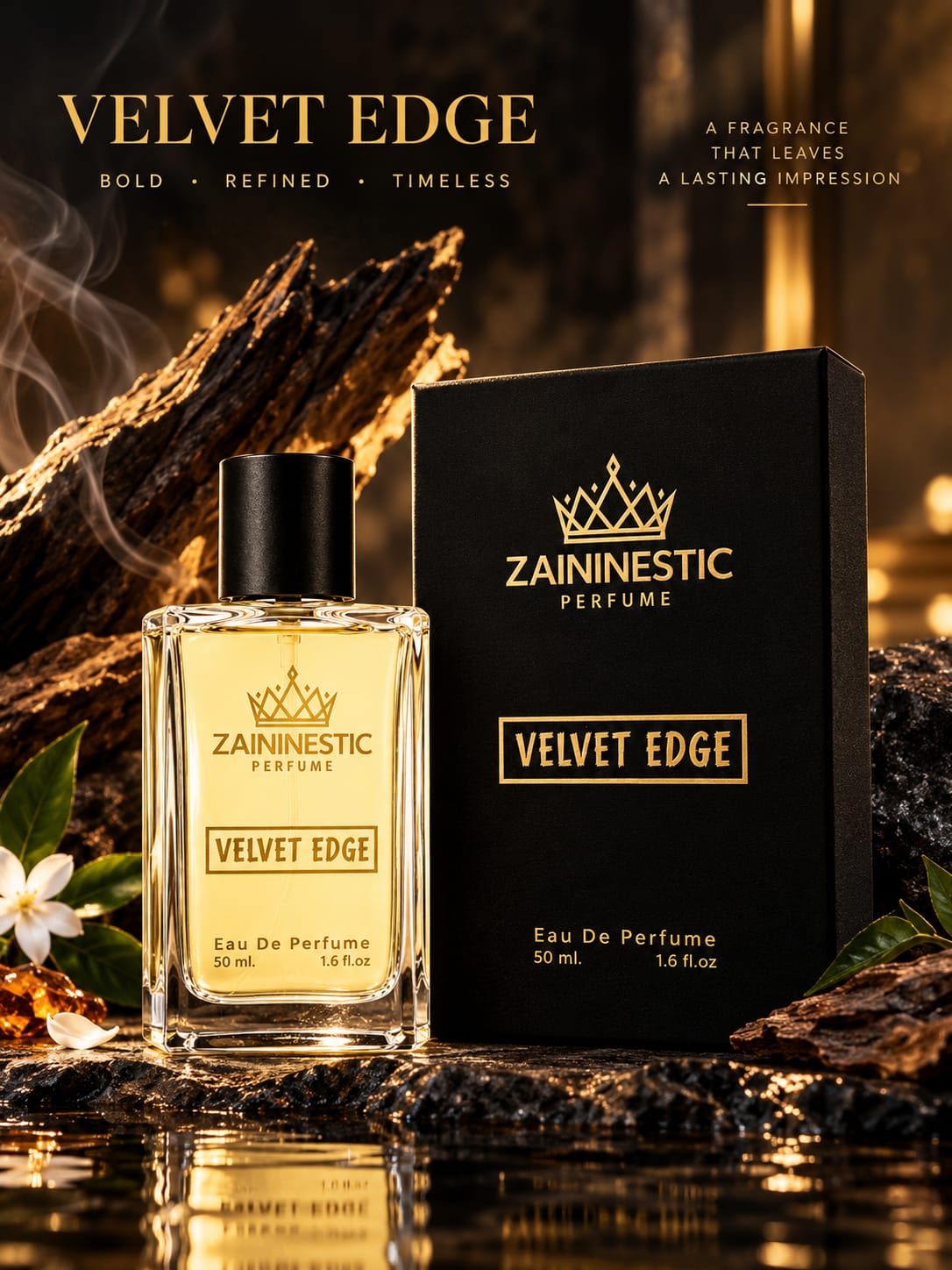 Zaininestic Velvet Edge Eau de Perfume for Men – 50ml